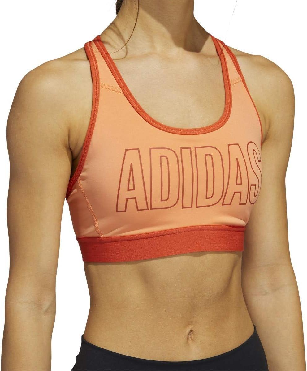 imageadidas Womens Dont Rest Alphaskin Sports BraAmber Tint