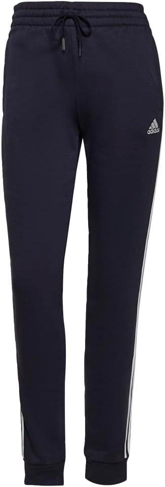 imageadidas Womens Essentials Fleece Tapered Cuff PantsLegend InkWhite