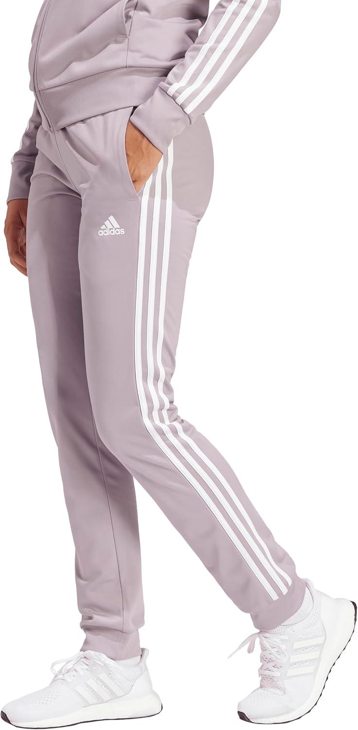 imageadidas Womens Essentials Fleece Tapered Cuff PantsPreloved Fig