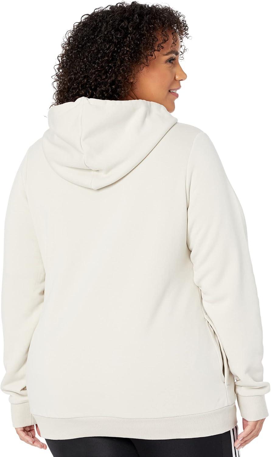 imageadidas Womens Essentials Logo Fleece HoodieAluminaSilver Metallic
