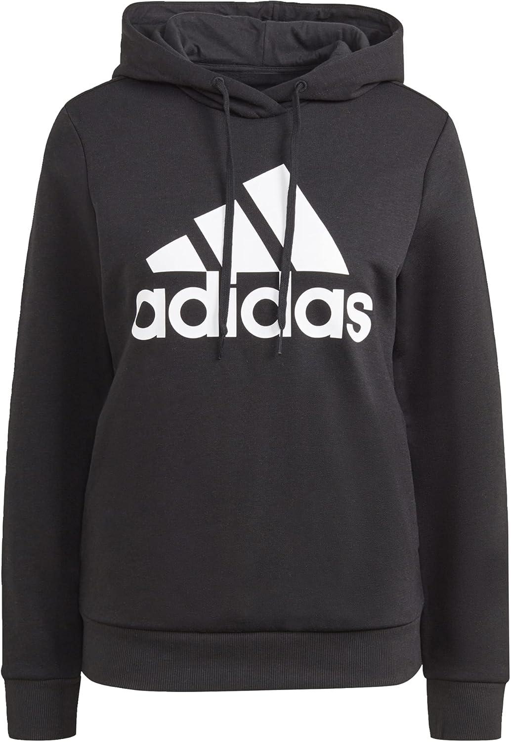 imageadidas Womens Essentials Logo Fleece HoodieBlackWhite