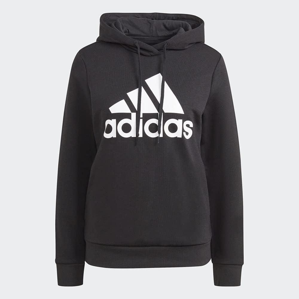 imageadidas Womens Essentials Logo Fleece HoodieBlackWhite