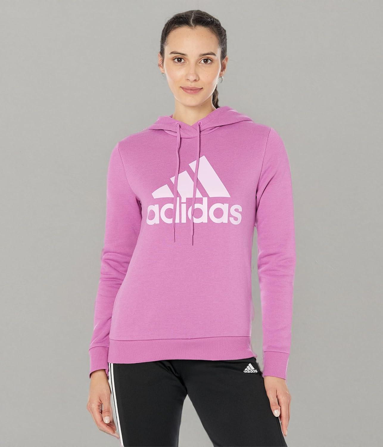 imageadidas Womens Essentials Logo Fleece HoodieSemi Pulse LilacBliss Lilac