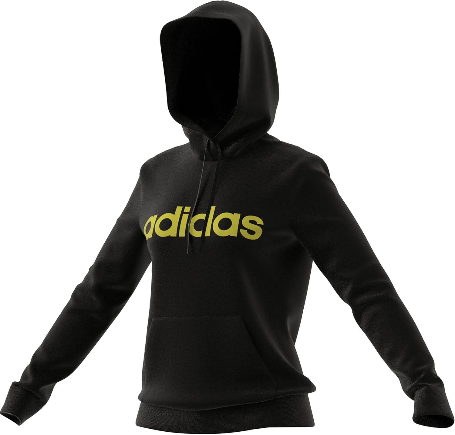 imageadidas Womens Essentials Logo HoodieBlackGold Metallic