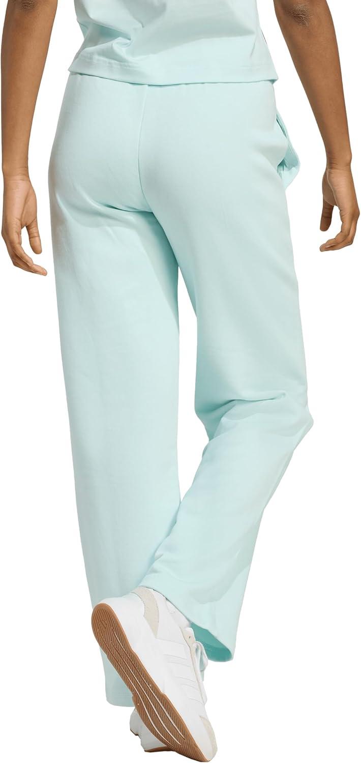 imageadidas Womens Essentials Small Logo Feelcozy Open Hem PantsHalo MintWhite