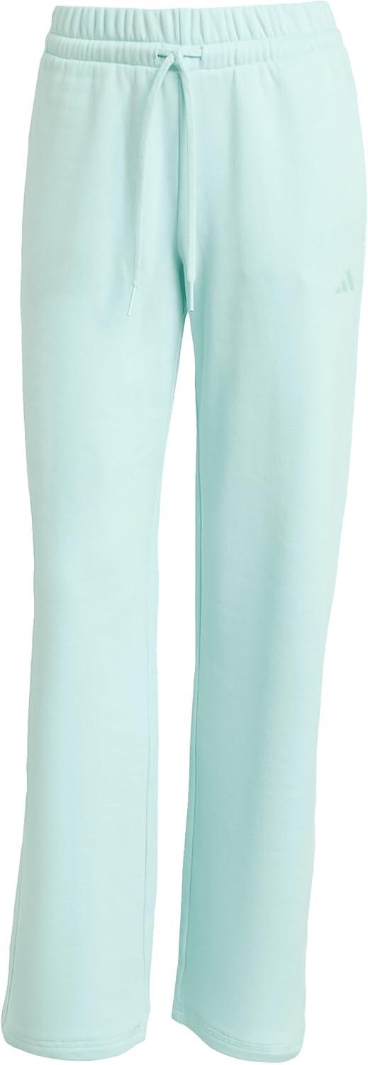 imageadidas Womens Essentials Small Logo Feelcozy Open Hem PantsHalo MintWhite