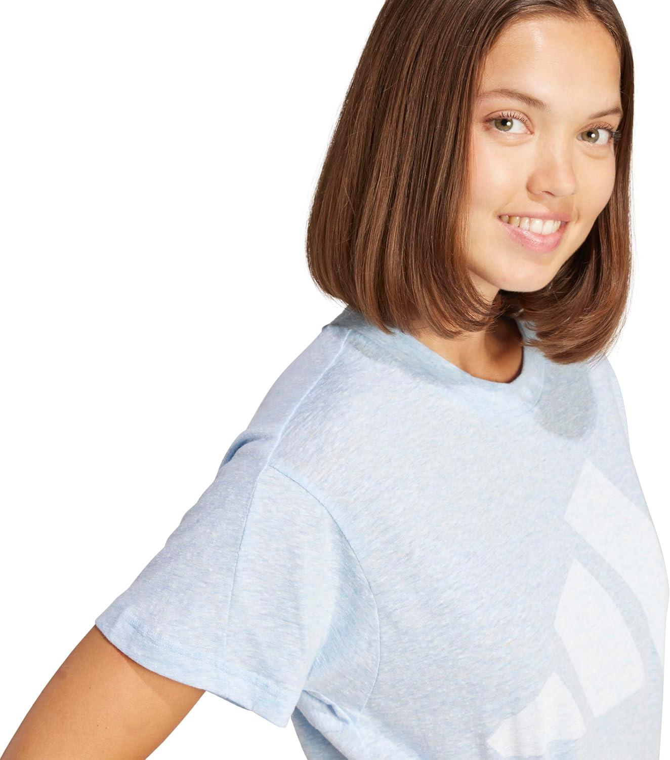 imageadidas Womens Essentials Winners TShirtBlueWhite