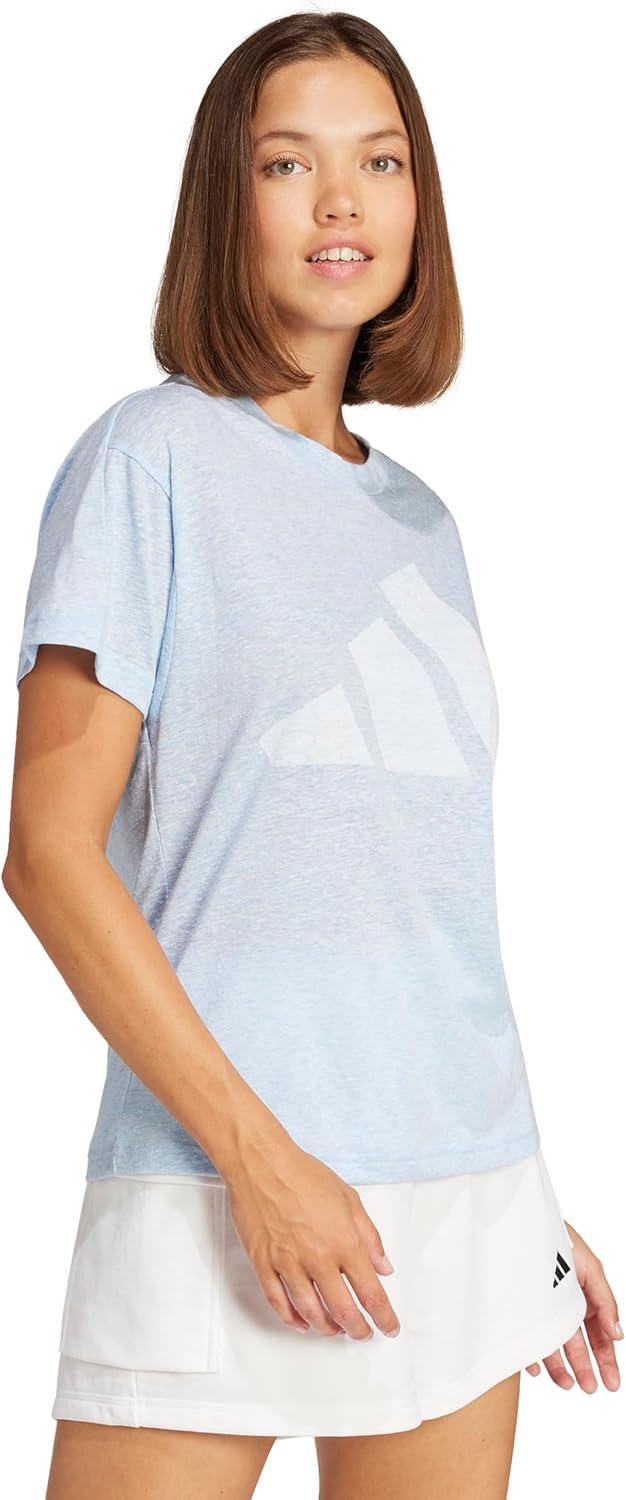 imageadidas Womens Essentials Winners TShirtBlueWhite
