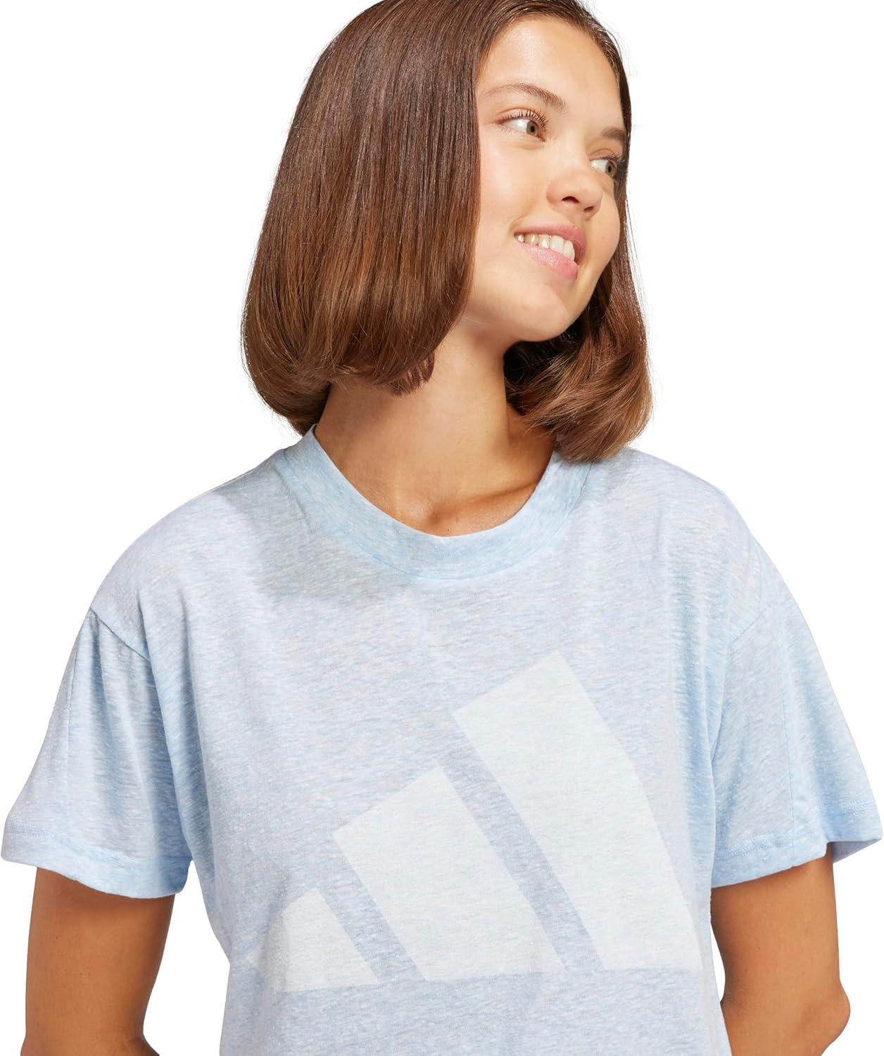 imageadidas Womens Essentials Winners TShirtBlueWhite