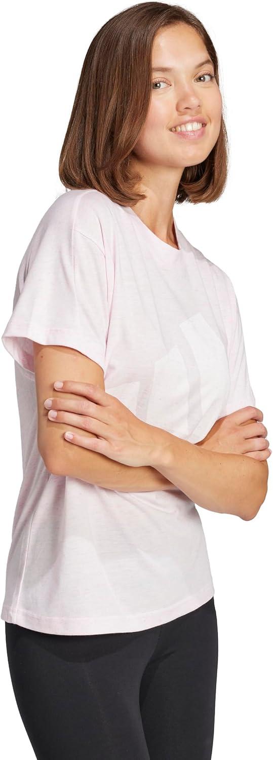 imageadidas Womens Essentials Winners TShirtClear PinkWhite