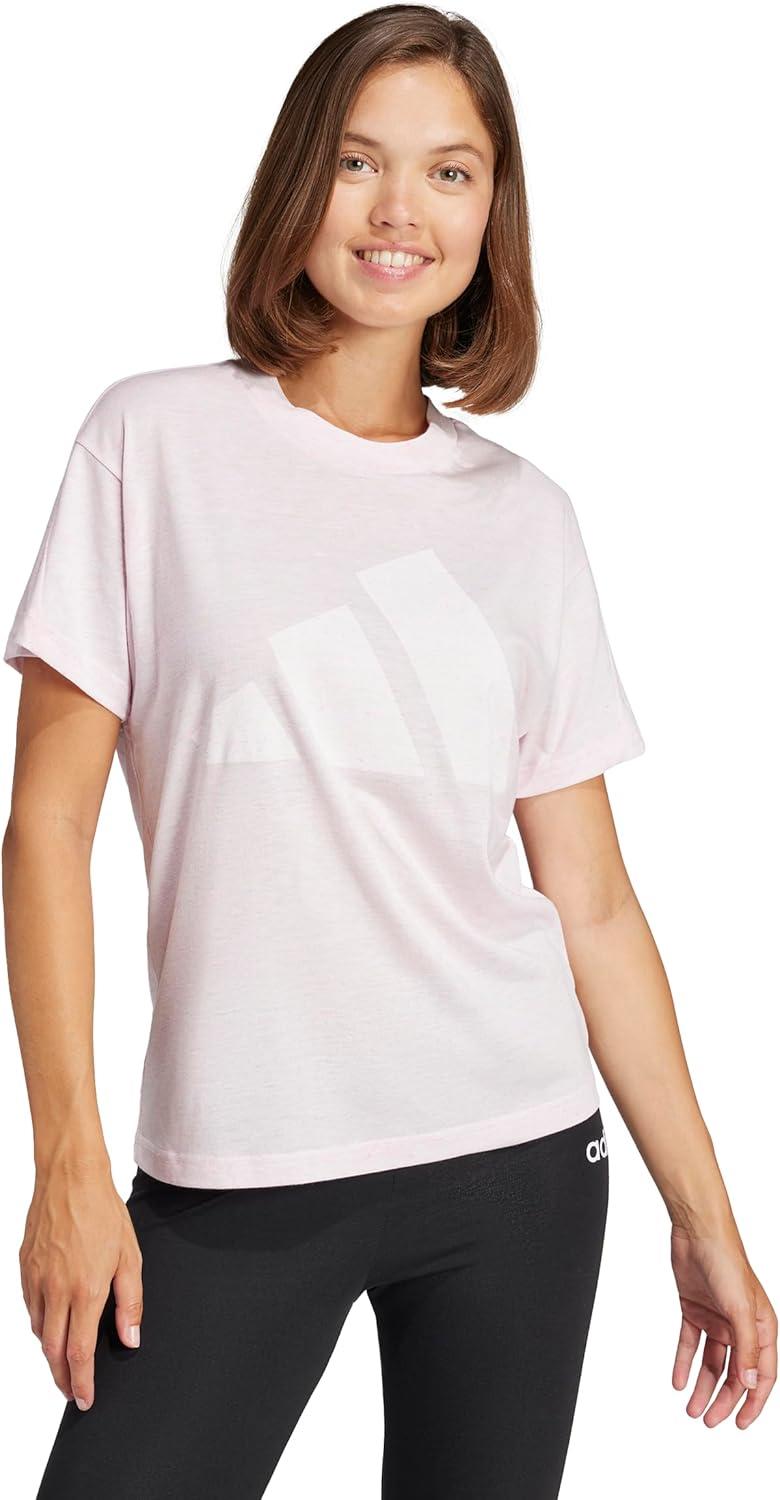 imageadidas Womens Essentials Winners TShirtClear PinkWhite