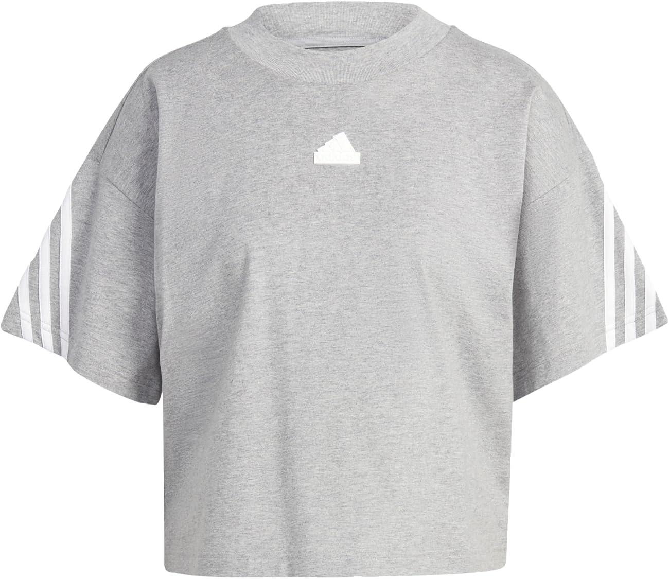 imageadidas Womens Future Icon Three Stripes TShirtMedium Grey Heather 2023