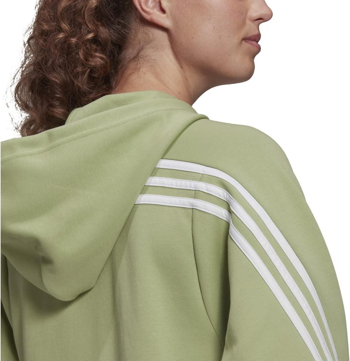 imageadidas Womens Future Icons 3Stripes Hooded Track TopMagic Lime