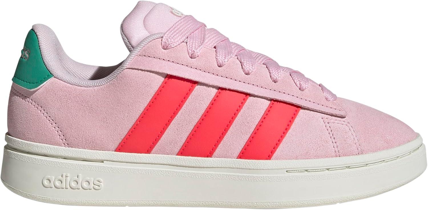 imageadidas Womens Grand Court Alpha 00s ShoesClear PinkLucid RedCourt Green