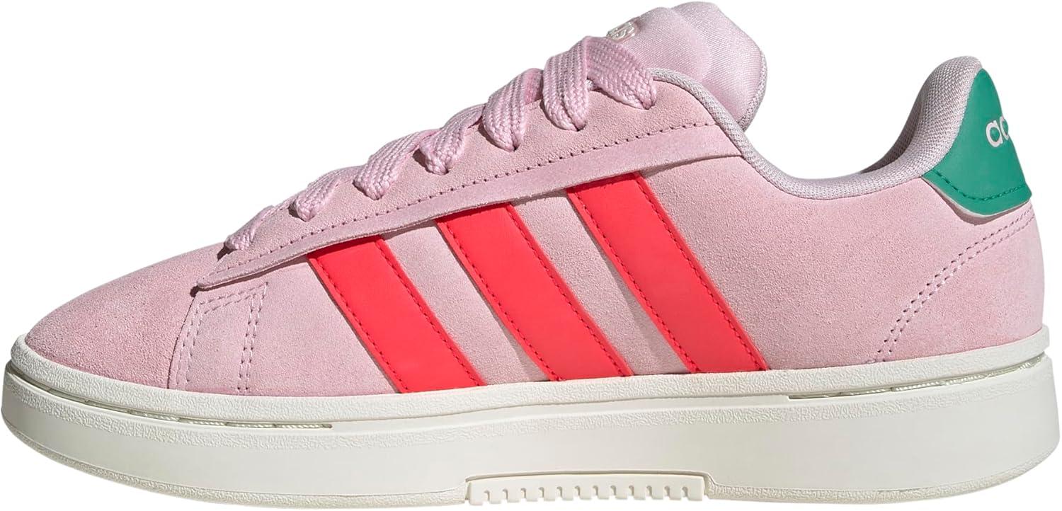 imageadidas Womens Grand Court Alpha 00s ShoesClear PinkLucid RedCourt Green