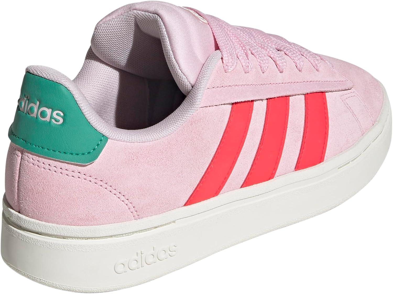 imageadidas Womens Grand Court Alpha 00s ShoesClear PinkLucid RedCourt Green