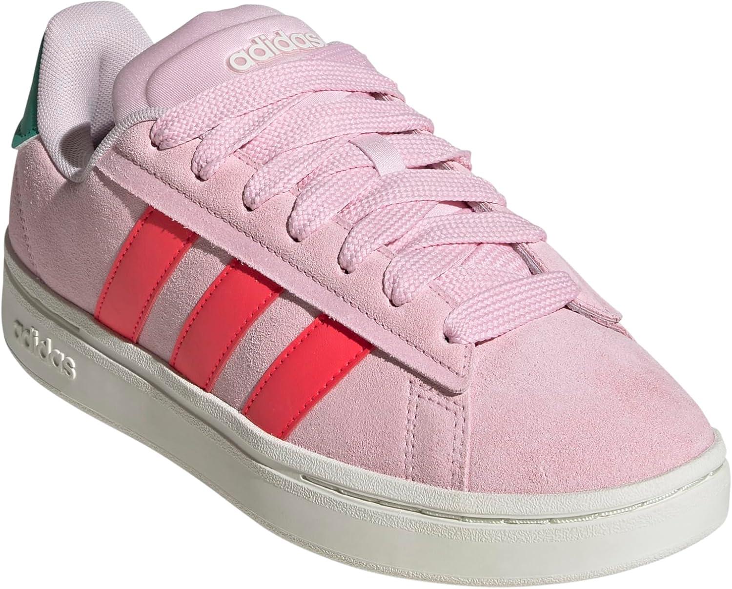 imageadidas Womens Grand Court Alpha 00s ShoesClear PinkLucid RedCourt Green
