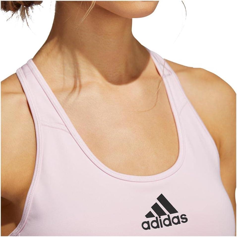 imageadidas Womens Medium Suppor Racer Back Dont Rest Alphaskin Padded Bra W Removable PadsClear Pink