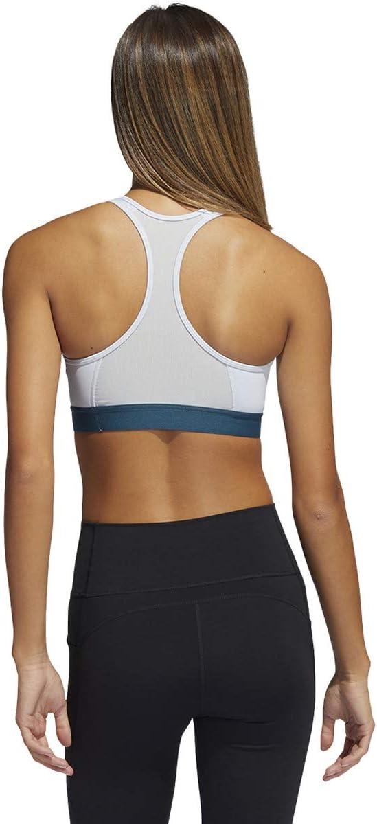 imageadidas Womens Medium Suppor Racer Back Dont Rest Alphaskin Padded Bra W Removable PadsHalo BlueWild Teal