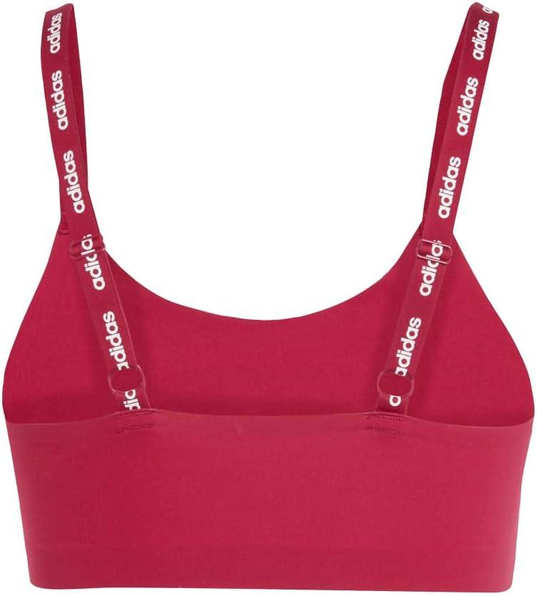 imageadidas Womens Micro Flex Wireless Seamless Lounge BraBurgundy