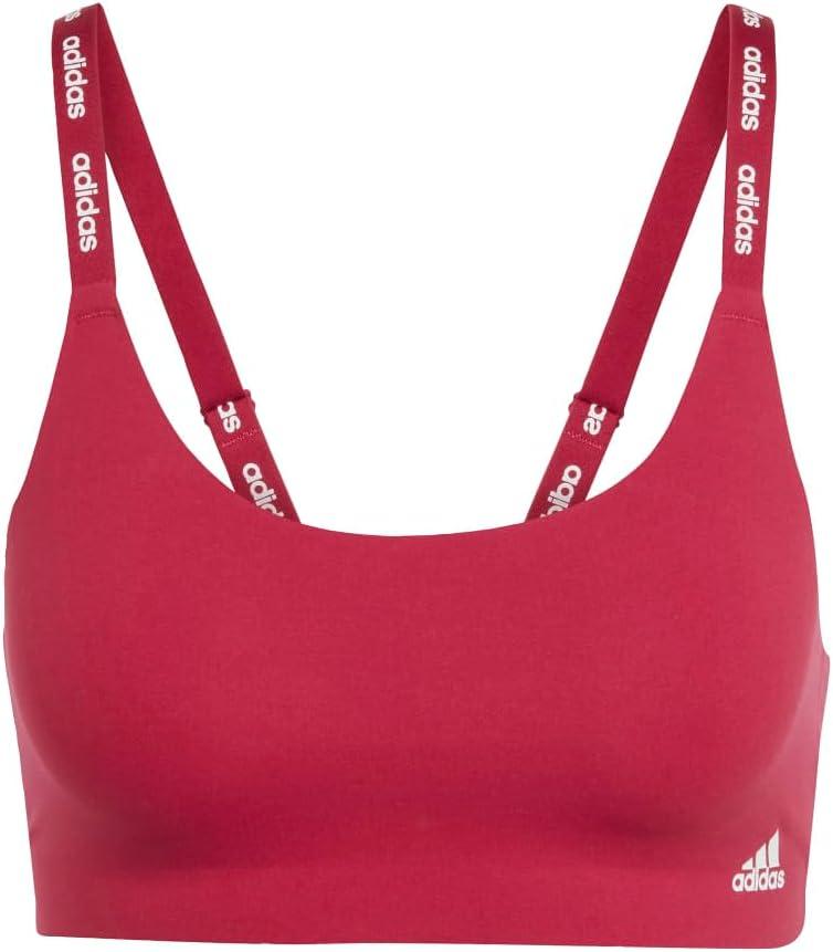 imageadidas Womens Micro Flex Wireless Seamless Lounge BraBurgundy