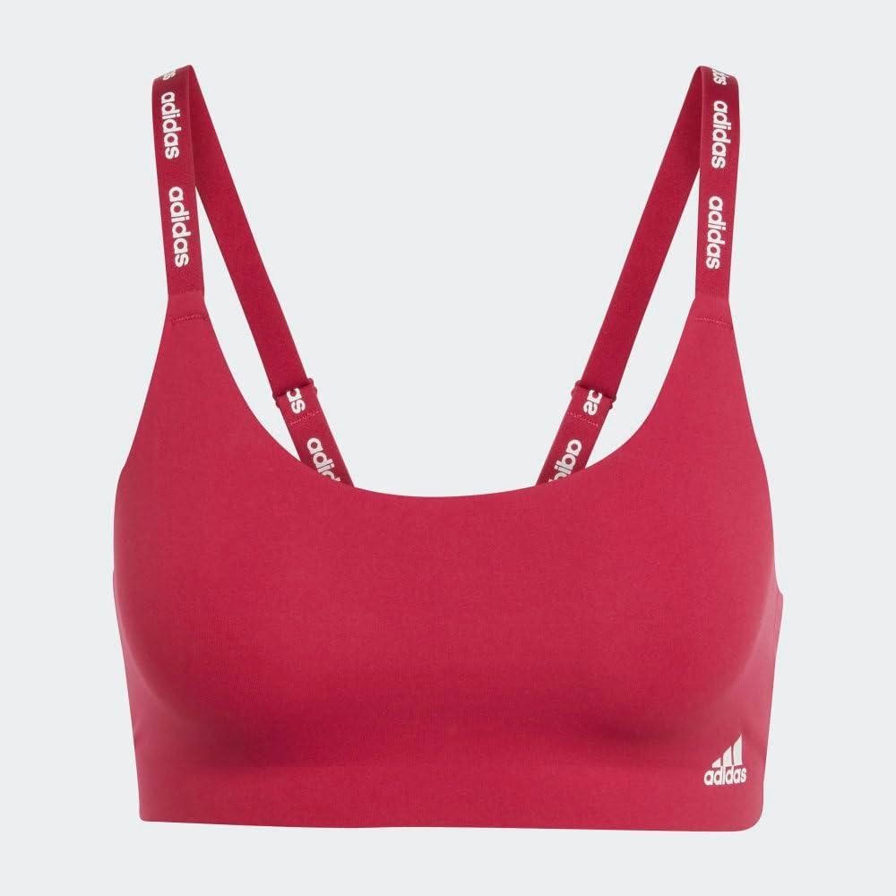 imageadidas Womens Micro Flex Wireless Seamless Lounge BraBurgundy