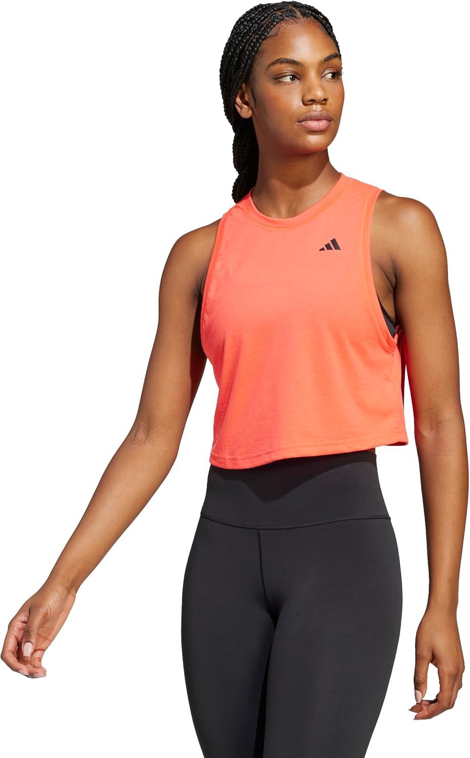 imageadidas Womens Train Essentials Boxy Tank TopLucid Red