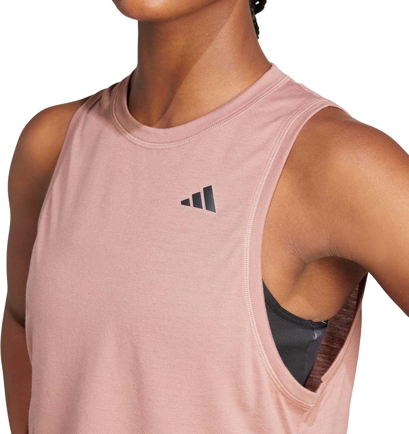 imageadidas Womens Train Essentials Boxy Tank TopWarm Clay
