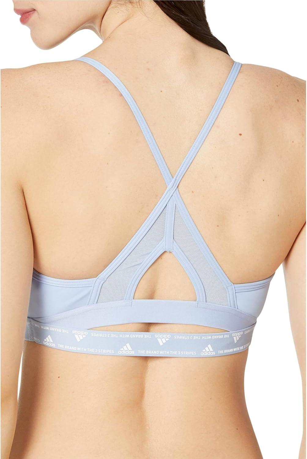imageadidas Womens Training Light Support Good Level Bra PaddedBlue Dawn