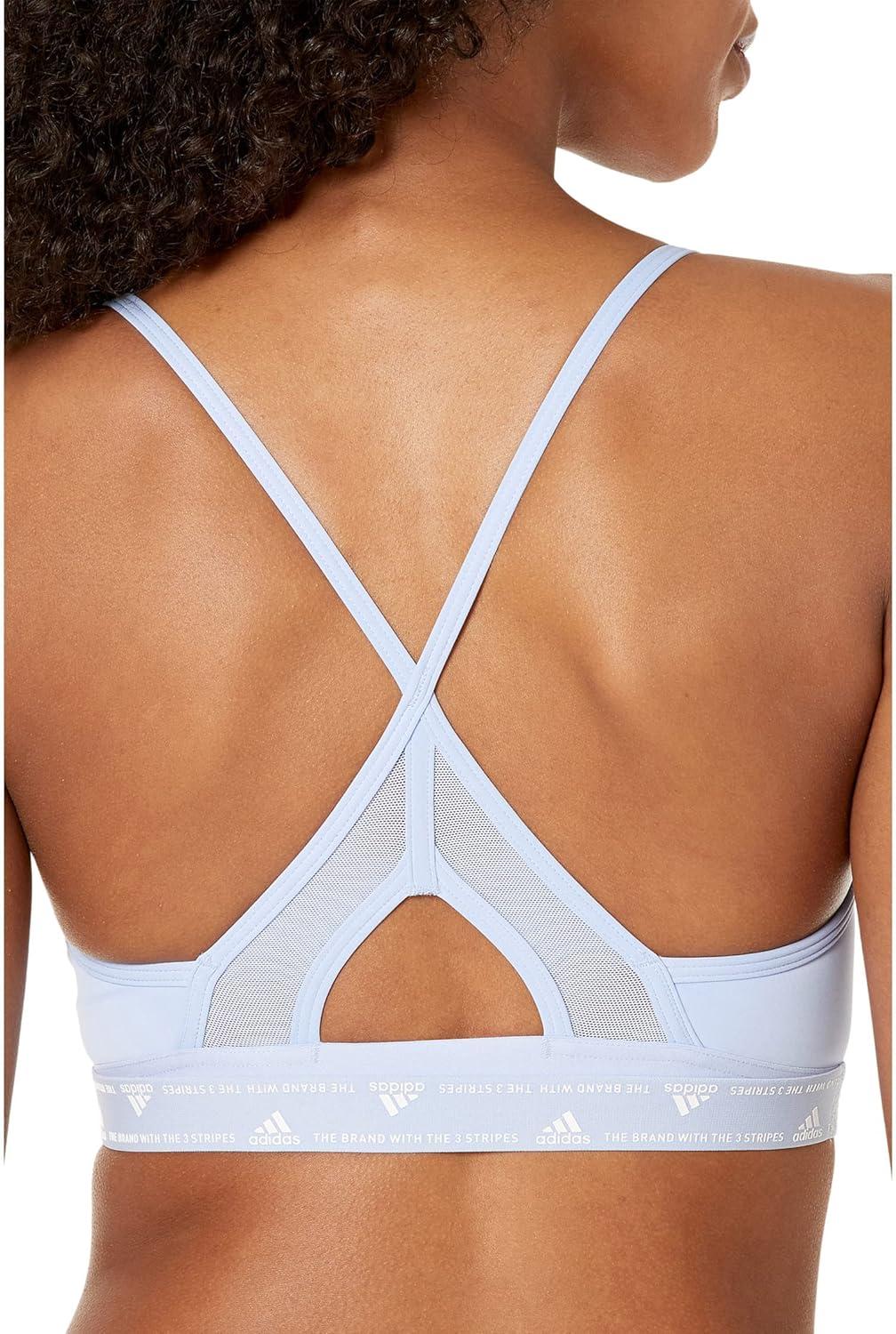 imageadidas Womens Training Light Support Good Level Bra PaddedBlue Dawn