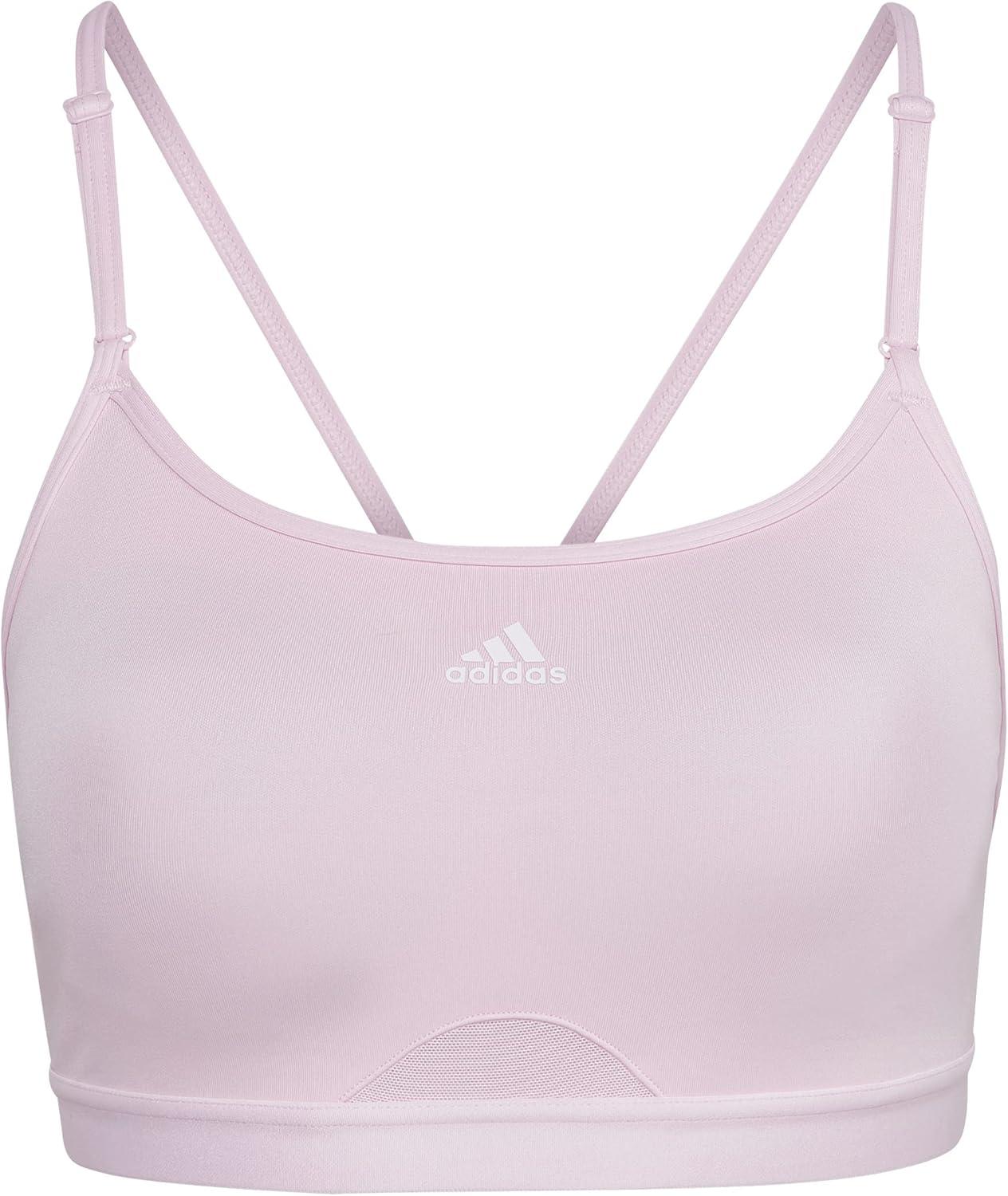 imageadidas Womens Training Light Support Good Level Bra PaddedClear Pink