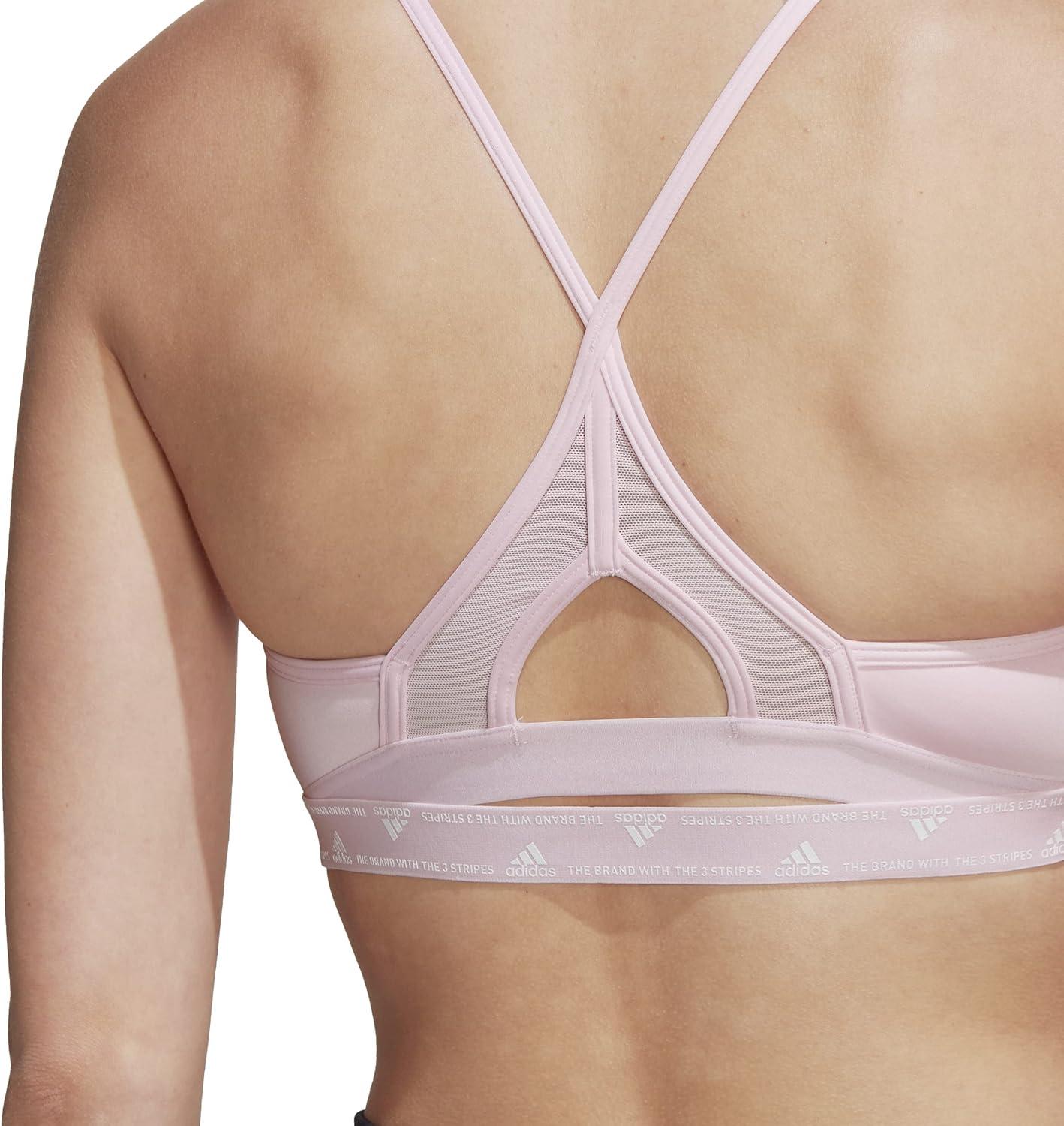 imageadidas Womens Training Light Support Good Level Bra PaddedClear Pink