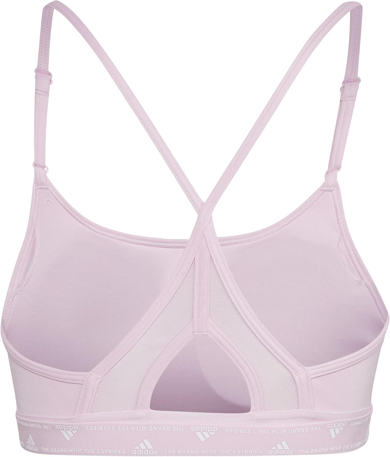 imageadidas Womens Training Light Support Good Level Bra PaddedClear Pink