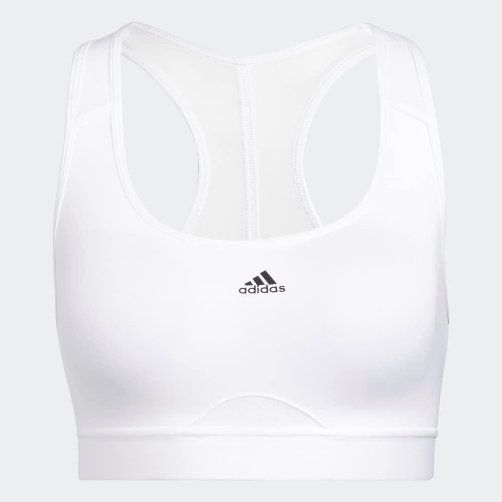 imageadidas Womens Training Medium Support Good Level Bra PaddedWhite