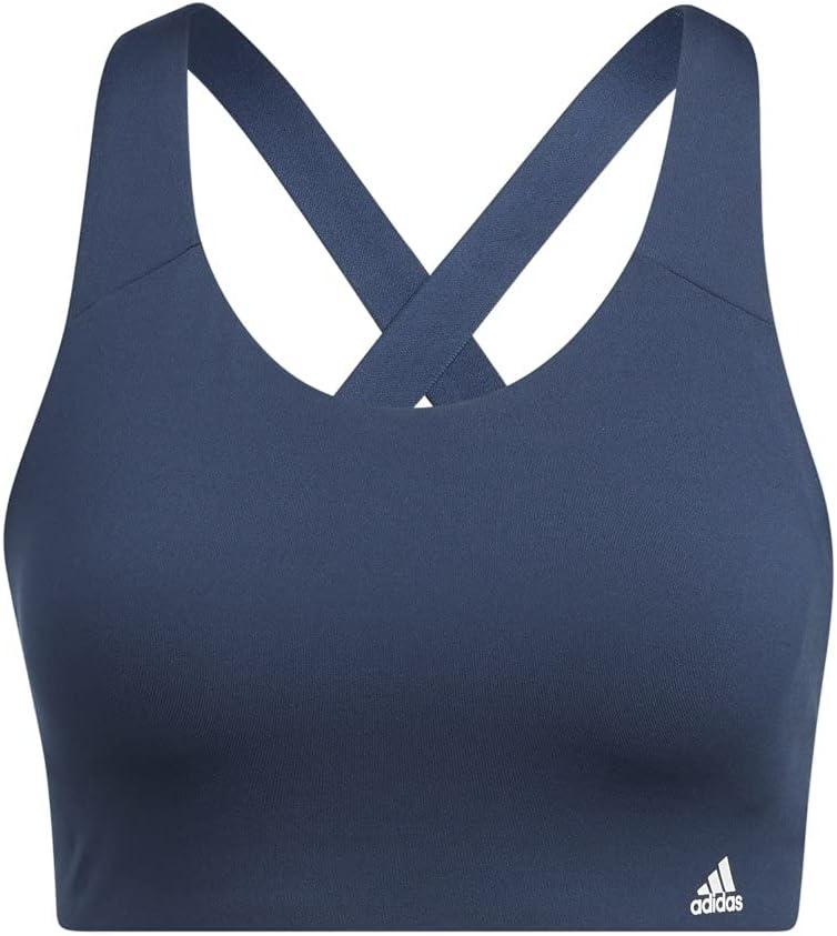 imageadidas Womens Ultimate AEROREADY Fitness Gym Training Pilates Yoga High Support Workout BraCrew Navy