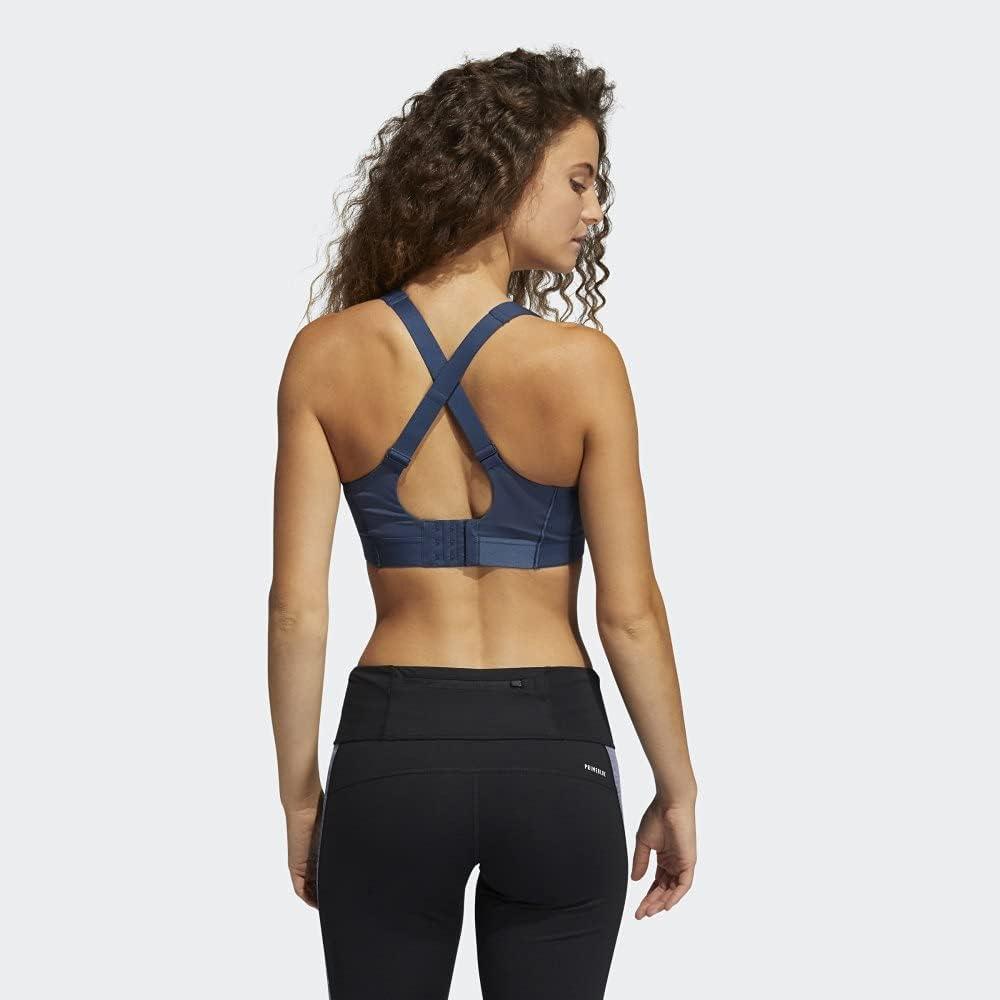 imageadidas Womens Ultimate AEROREADY Fitness Gym Training Pilates Yoga High Support Workout BraCrew Navy