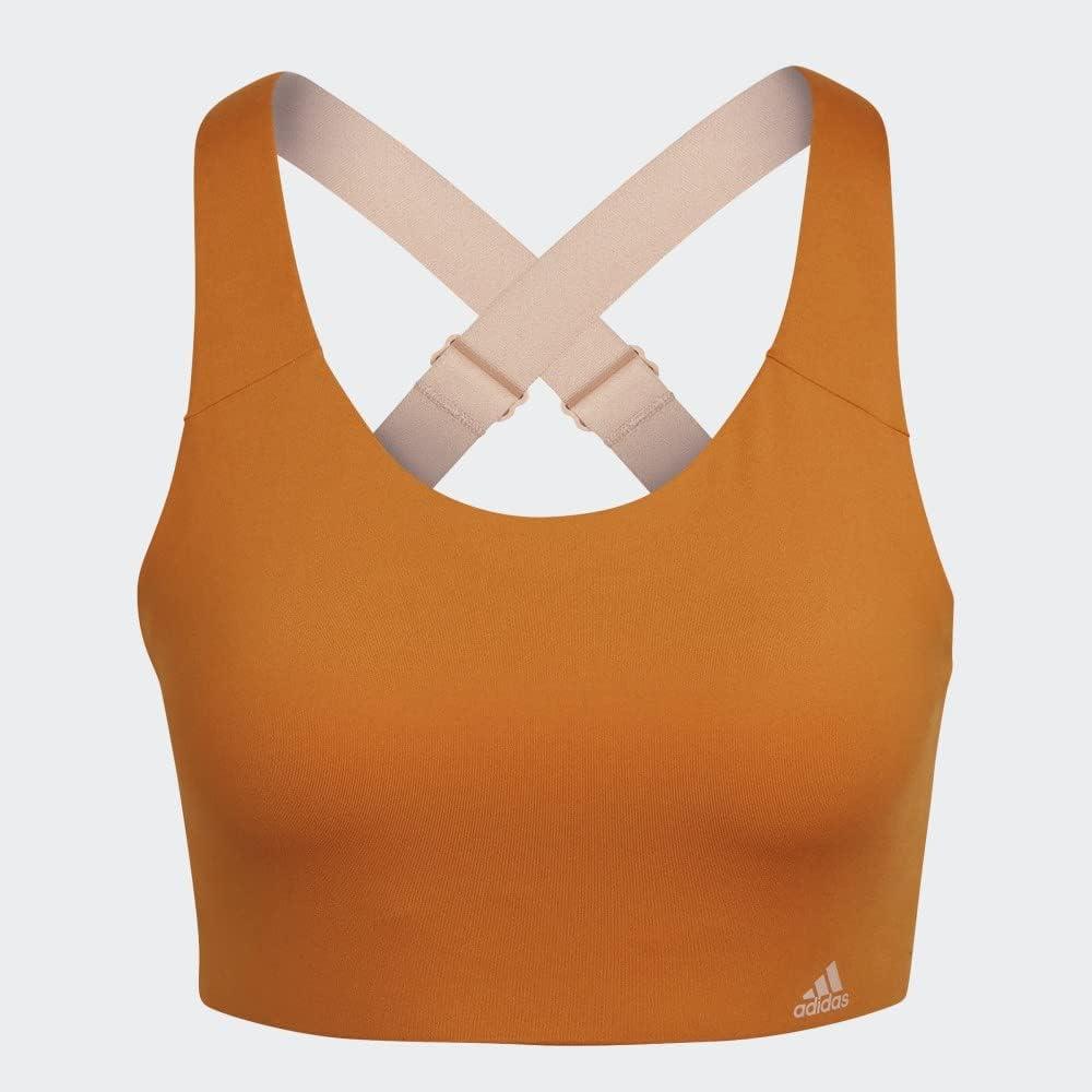 imageadidas Womens Ultimate AEROREADY Fitness Gym Training Pilates Yoga High Support Workout BraFocus OrangeHalo Blush
