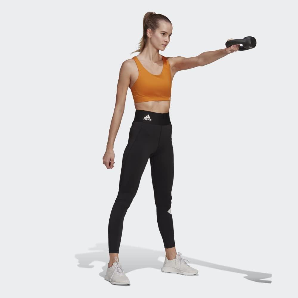 imageadidas Womens Ultimate AEROREADY Fitness Gym Training Pilates Yoga High Support Workout BraFocus OrangeHalo Blush