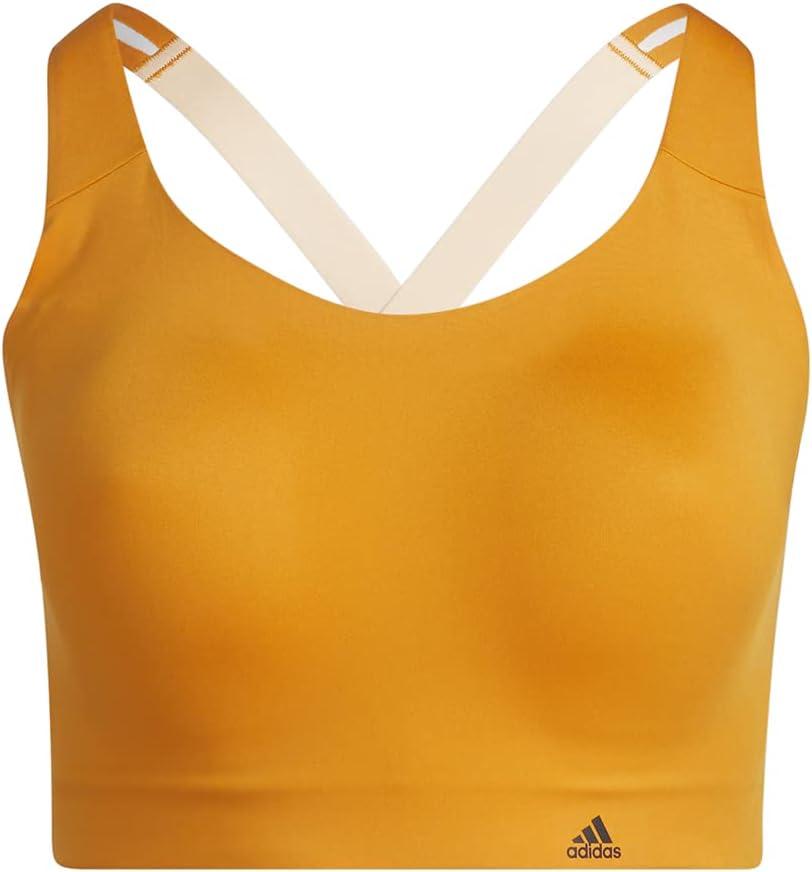 imageadidas Womens Ultimate AEROREADY Fitness Gym Training Pilates Yoga High Support Workout BraOrangeHalo Blush