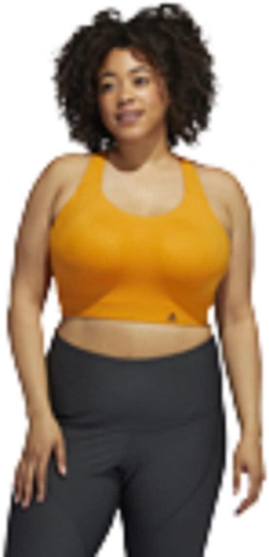 imageadidas Womens Ultimate AEROREADY Fitness Gym Training Pilates Yoga High Support Workout BraOrangeHalo Blush