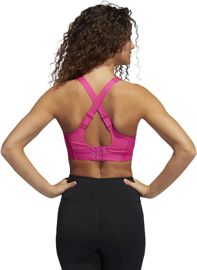 imageadidas Womens Ultimate AEROREADY Fitness Gym Training Pilates Yoga High Support Workout BraTeam Real MagentaVivid Red