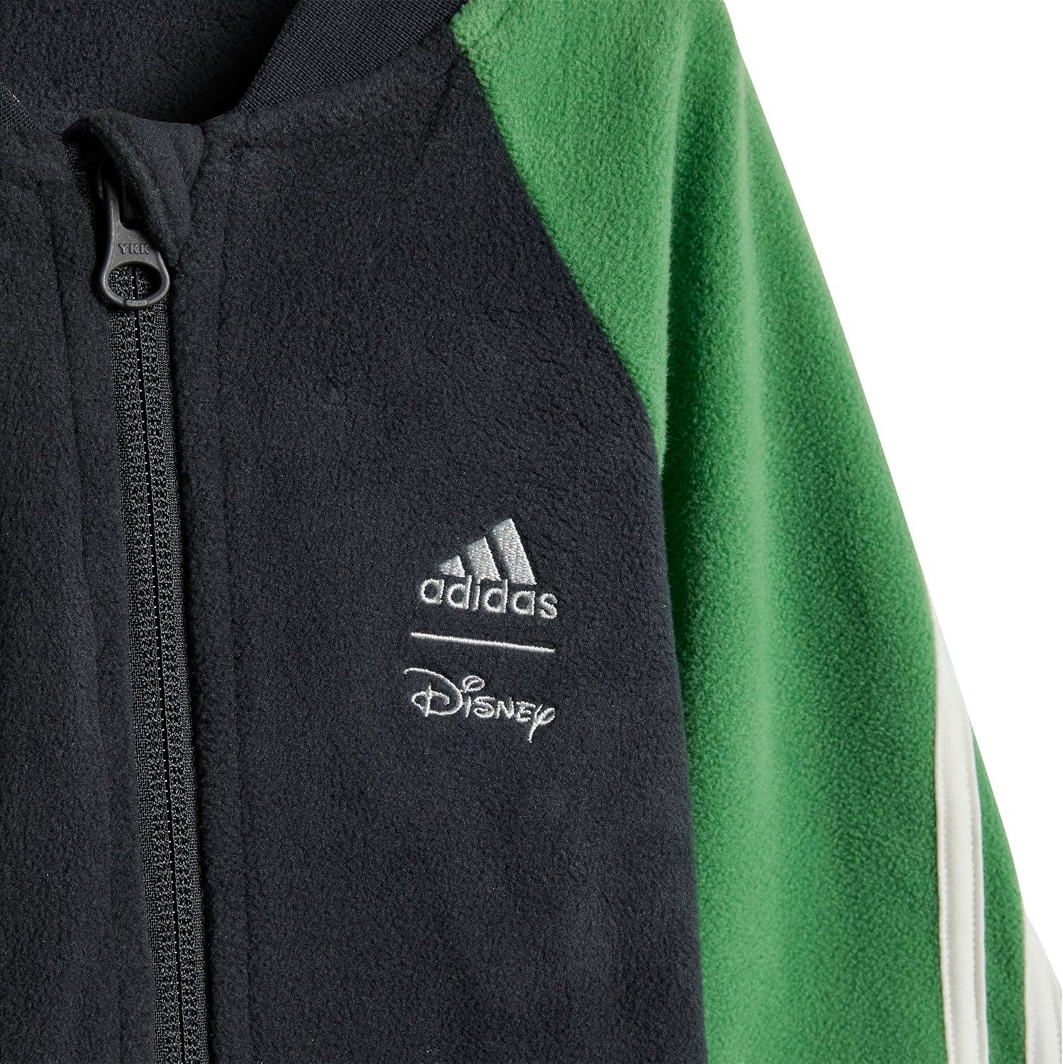 imageadidas babygirls Disney Mickey Mouse BodysuitCarbonPreloved GreenOff White