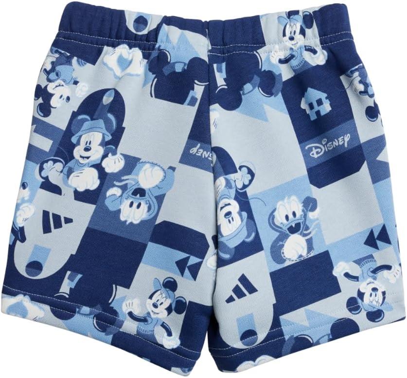 imageadidas babygirls Disney Mickey Mouse Tshirt SetDark BlueCrew Yellow