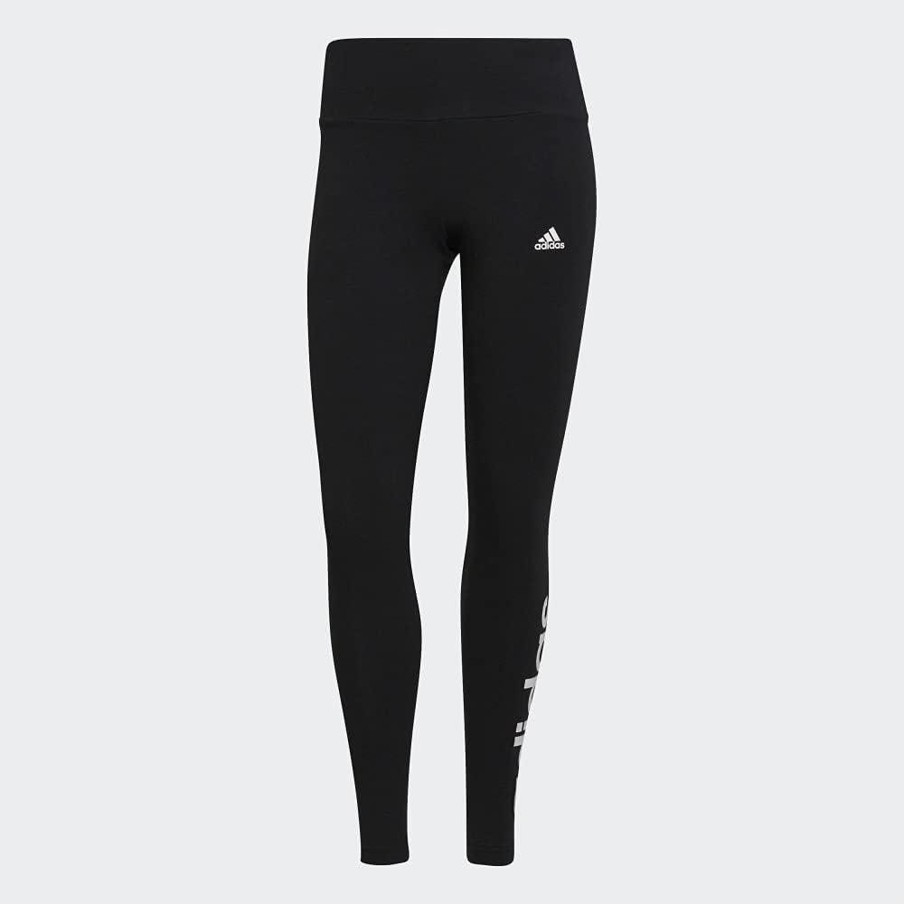 imageadidas womens Loungewear Essentials Highwaisted Logo Leggings Tights Core BlackWhite Medium US