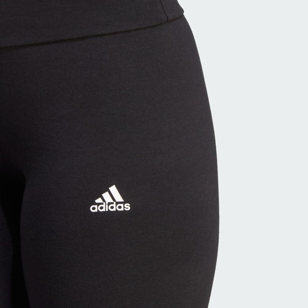 imageadidas womens Loungewear Essentials Highwaisted Logo Leggings Tights Core BlackWhite Medium US