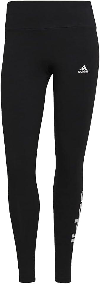 imageadidas womens Loungewear Essentials Highwaisted Logo Leggings Tights Core BlackWhite Medium US
