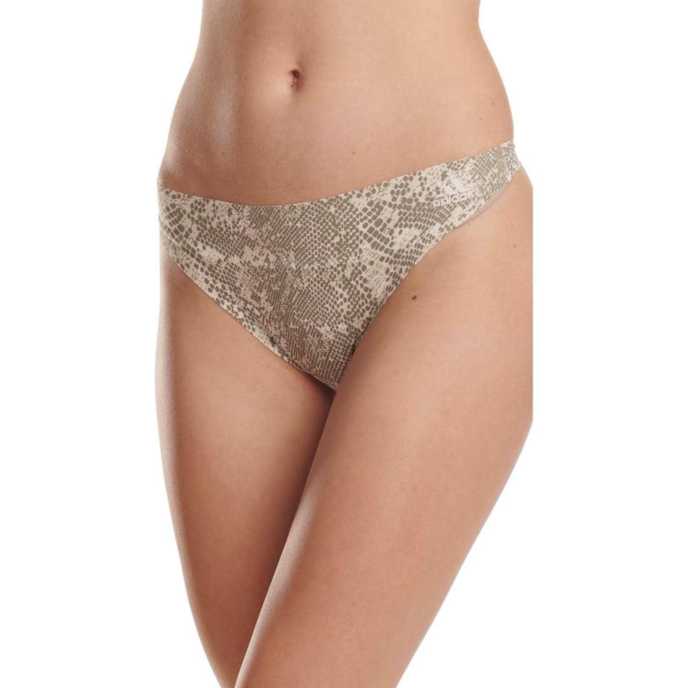 imageAdidas womens Micro Flex Thong Panty UnderwearAnimal Camo Fusion