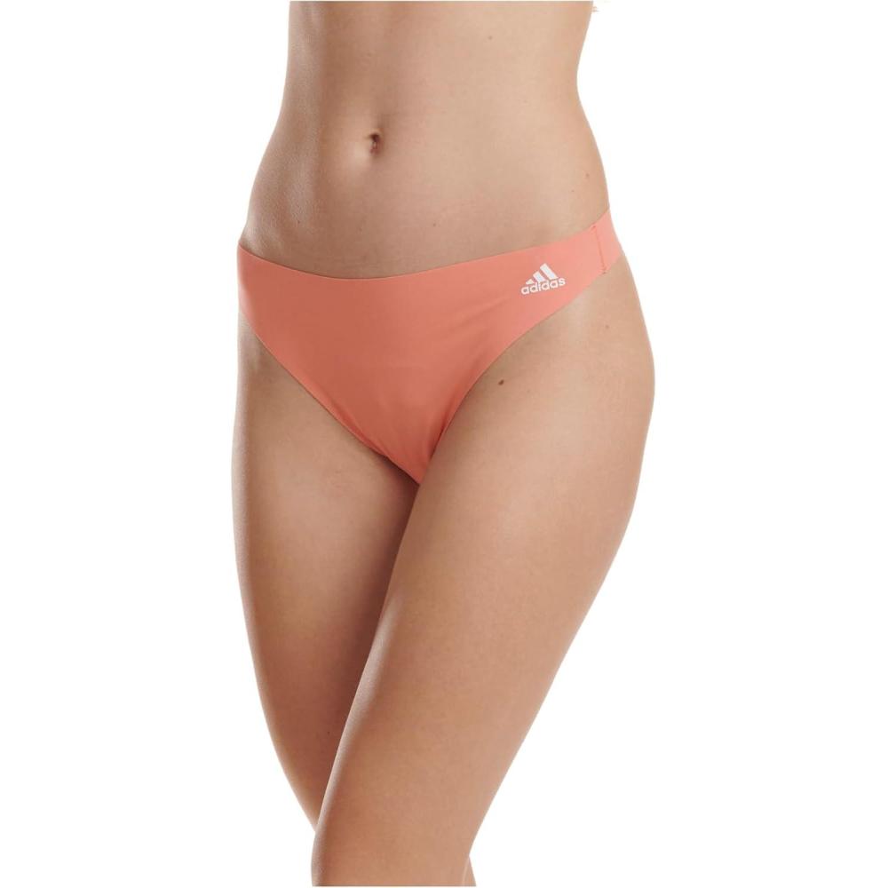 imageAdidas womens Micro Flex Thong Panty UnderwearCoral Fusion