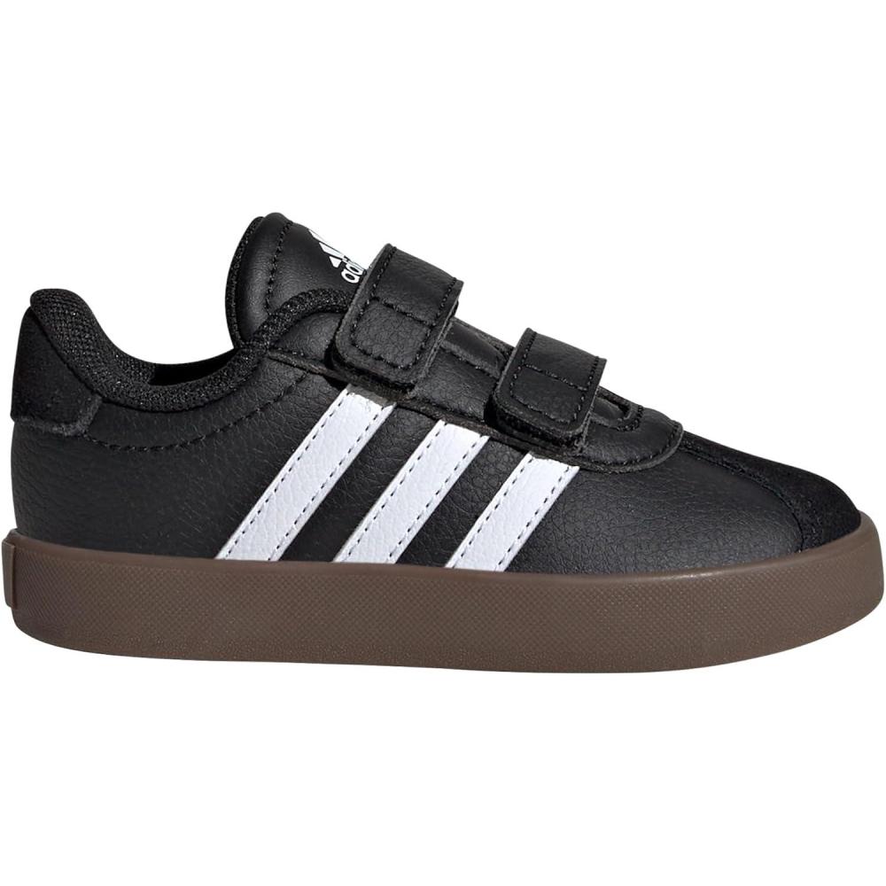 imageadidas Kids Vl Court 30 ShoesBlackWhiteBlack