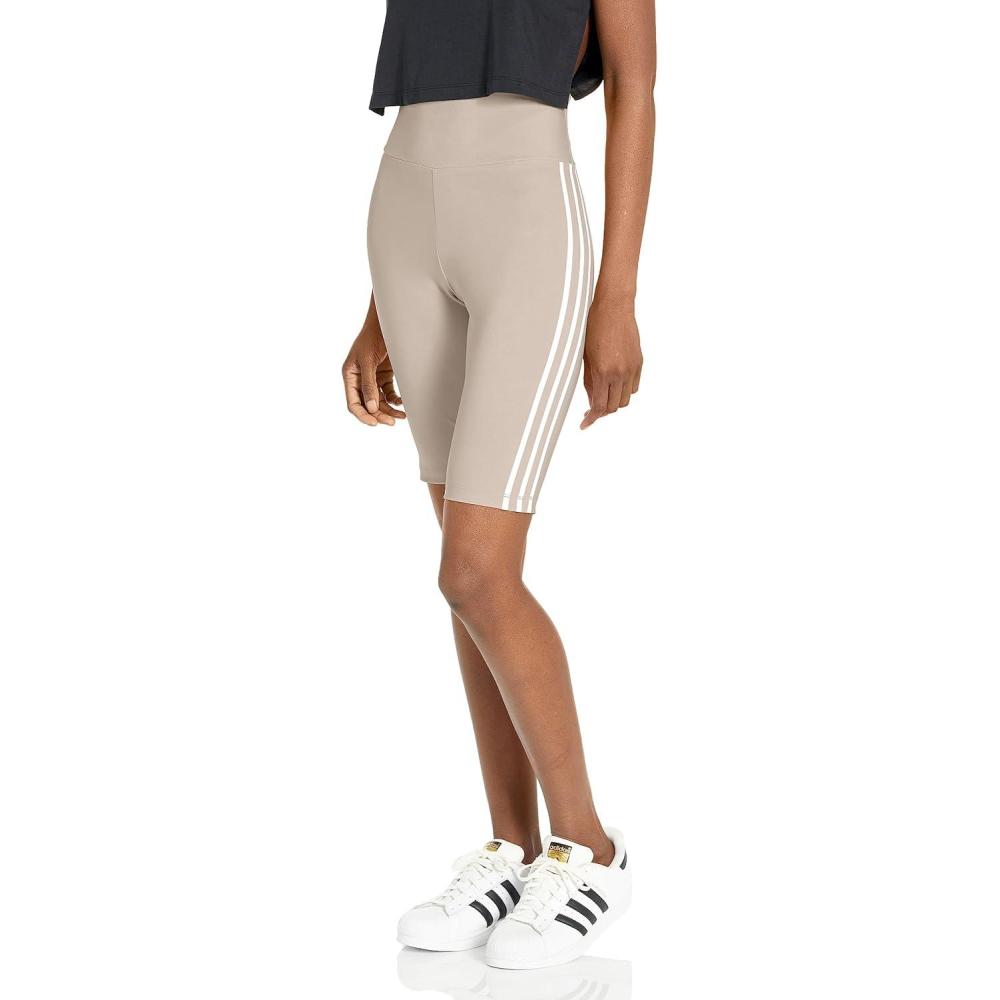 imageadidas Originals Womens Plus Size Adicolor Classics HighWaisted Short TightsWonder Beige